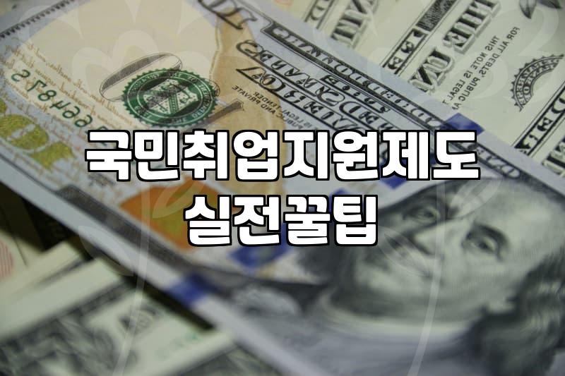 국민취업지원제도 재신청 조건과 내일배움카드 직종별 자부담 범위 확인하기