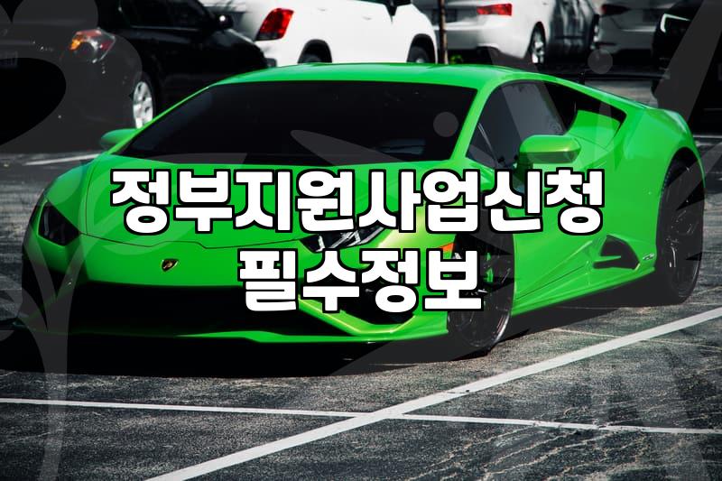 정부 지원사업, 신청 전 이것부터 확인하세요