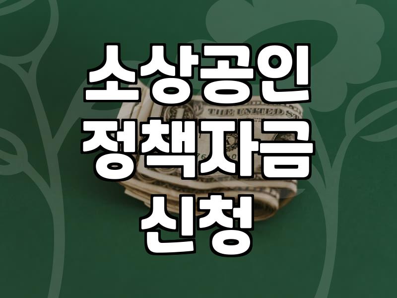 소상공인과 중소기업을 위한 정책자금 활용과 현실적인 접근법