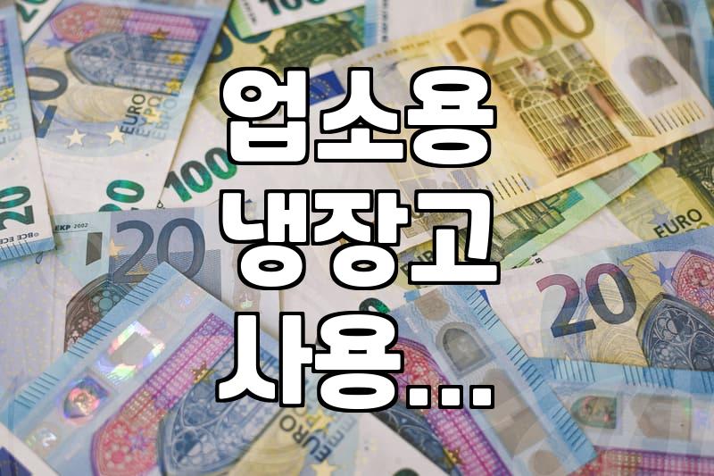 식당 문 닫은 지인 가게에서 냉장고를 하나 가져왔다