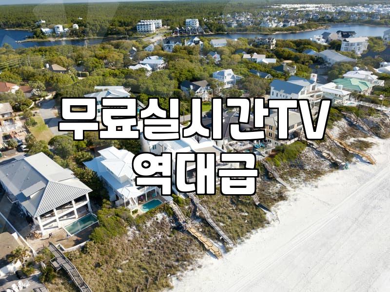 무료 실시간 TV와 드라마 다시 보기 현실적인 이용 방법