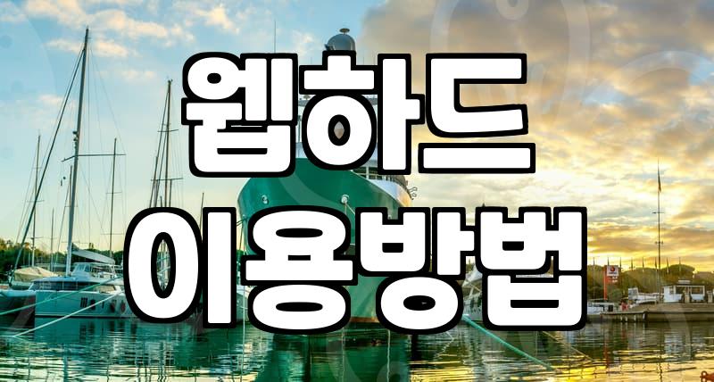 웹하드 이용할 때 확인해야 할 실질적인 환경과 주의점