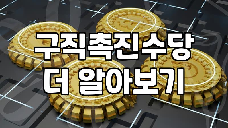 국민취업지원제도 신청 조건과 유형별 지원금 차이