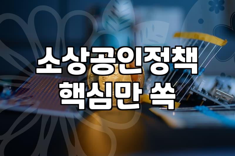 소상공인, 정부 지원 정책 활용하여 사업 성장시키기